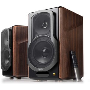 Edifier S2000MKIII bluetooth 5.0 met aptx boekenplank speakers - Walnoot