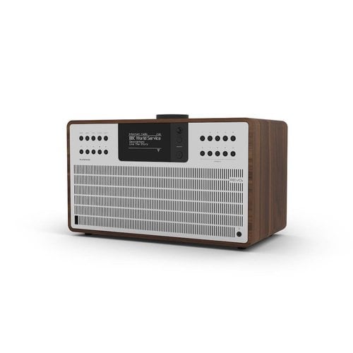 Revo Tweedekans: Revo SuperCD - Dab Radio - Internetradio -  Bluetooth AptX - Walnoot/Zilver