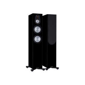 Monitor Audio Silver 300 7G vloerstaande speaker - Hoogglans zwart (per paar)
