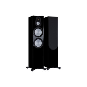 Monitor Audio Silver 500 7G vloerstaande speaker - hoogglans zwart (per paar)