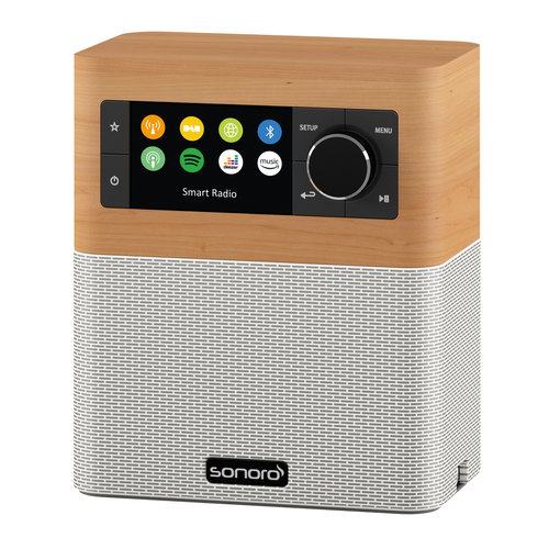 Sonoro Sonoro STREAM - FM/DAB+ radio - internet radio - BlueTooth - Maple/Wit