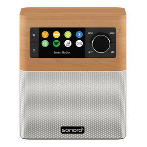 Sonoro STREAM - DAB+ radio - internet radio - BlueTooth - Maple/Wit Sonoro STREAM - DAB+ radio - internet radio - BlueTooth - Maple/Wit