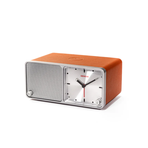 Geneva Geneva Time Wekker/bluetooth speaker - Cognac