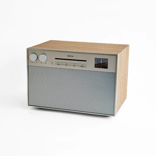 Geneva Tweedekans: Geneva DeCon M - Internet/FM/DAB, Bluetooth en cd-speler radio - Walnoot