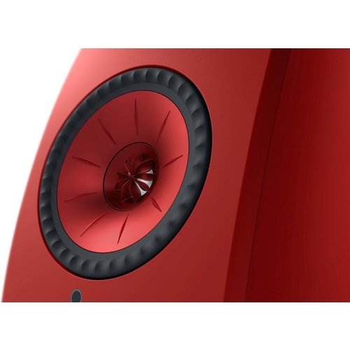 KEF KEF Combi Deal LSX II Wireless Stereo Speakers + P1 Desk pad tafelstandaard - Rood/Zwart