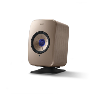 KEF Combi Deal LSX II Wireless Stereo Speakers + P1 Desk pad tafelstandaard - Goud/Zwart