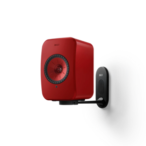 KEF Combi Deal LSX II Wireless Stereo Speakers + B1 Wall Bracket - Rood/Zwart