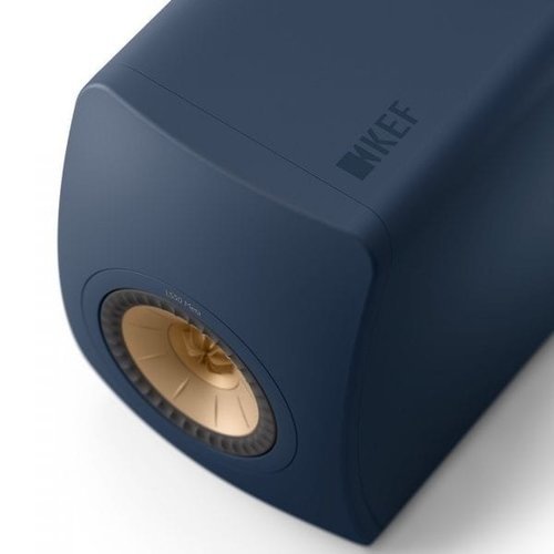 KEF Combi Deal LS50 Meta Boekenplank speaker + Bluesound Powernode N330 met HDMI- Draadloze Muziek Streaming-versterker - Blauw/Wit (met GRATIS speakerkabels)