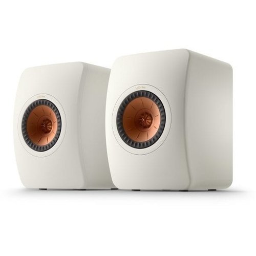 KEF KEF Combi Deal LS50 Meta Boekenplank speaker + Bluesound Powernode EDGE (N230) Stereoversterker - Wit/Wit (met GRATIS speakerkabels)