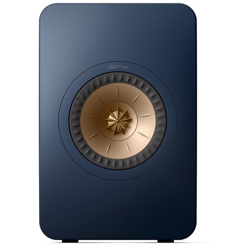 KEF KEF Combi Deal LS50 Meta Boekenplank speaker + Bluesound Powernode EDGE (N230) Stereoversterker - Wit/Blauw (met GRATIS speakerkabels)