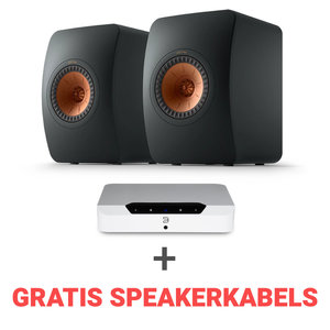 KEF Combi Deal LS50 Meta Passieve Boekenplank speaker + Bluesound Powernode EDGE (N230) Stereoversterker - Wit/Zwart (met GRATIS speakerkabels) KEF Combi Deal LS50 Meta Passieve Boekenplank speaker + Bluesound Powernode EDGE (N230) Stereoversterker - Wit/Zwart (met GRATIS speakerkabels)