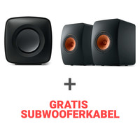 Combi Deal LS50 Wireless II + KC62 - Zwart/Zwart  (met GRATIS subwooferkabel)