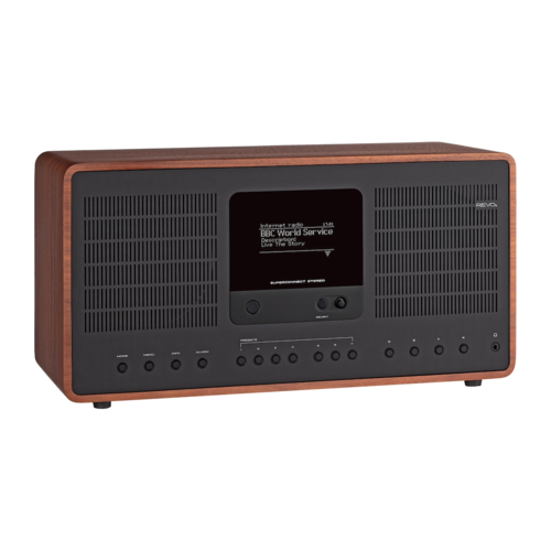 Revo Revo SuperConnect  Stereo - DAB+ - internet radio en Spotify Walnoot/Zwart