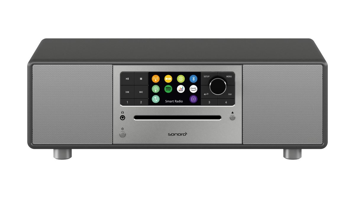 Sonoro - Prestige X - SO-331 stereo internetradio met DAB+, FM, CD, Spotify en Bluetooth - Grafiet