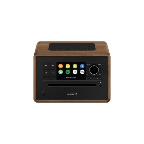 Sonoro Sonoro Elite X -SO 911 Internet Radio met CD-Speler -  Antraciet/Walnoot