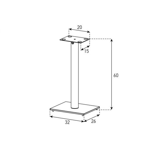 Sonorous Sonorous  universeel speaker SP100 -stands zwart