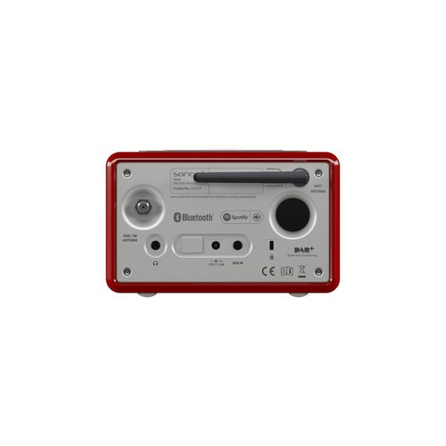 Sonoro Sonoro Relax X internet radio met Wi-Fi, Spotify Connect, FM/DAB+ radio en Bluetooth - Rood