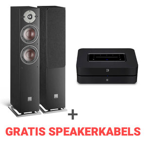 Dali  Combi Deal Oberon 5 + Bluesound Powernode N330 zwart/zwart