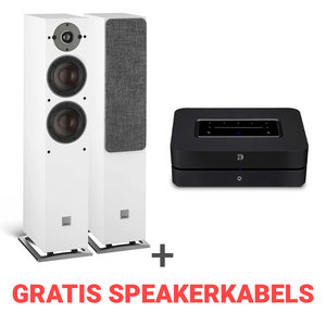 Dali  Combi Deal Oberon 5 + Bluesound Powernode N330 wit/zwart Dali  Combi Deal Oberon 5 + Bluesound Powernode N330 wit/zwart