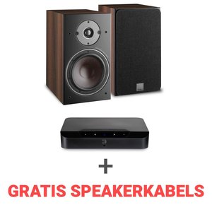 Dali  Combi deal Dali Oberon 3 + Bluesound Powernode  EDGE - walnoot/zwart