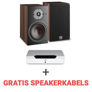 Dali  Combi deal Dali Oberon 3 + Bluesound Powernode  EDGE - walnoot/wit