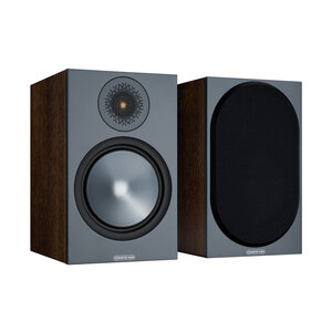 Monitor Audio Tweedelans: Bronze 100 boekenplank speaker walnoot (per paar)