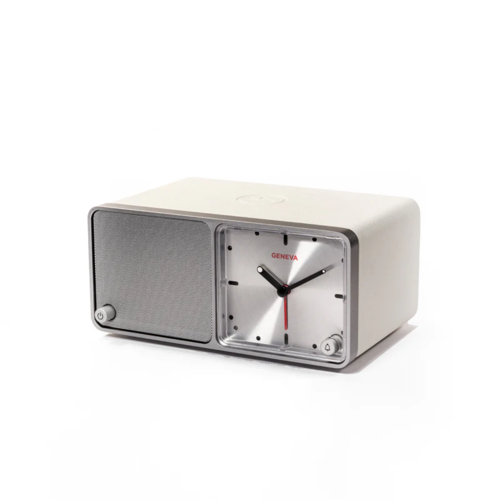 Geneva Tweedekans: Geneva Time Wekker/bluetooth speaker - Wit