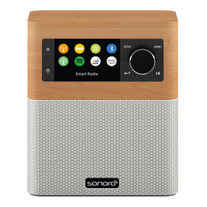Sonoro Tweedekans: STREAM - DAB+ radio - internet radio - BlueTooth - Maple/Wit Sonoro Tweedekans: STREAM - DAB+ radio - internet radio - BlueTooth - Maple/Wit
