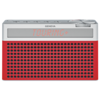 Tweedekans: Touring / S+ oplaadbare portable hi-fi DAB+ en FM radio met Bluetooth rood