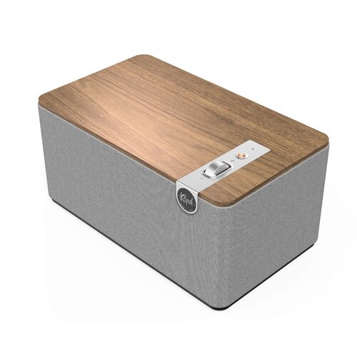Klipsch Tweedekans: Klipsch The Three Plus Premium Bluetooth-luidspreker - walnoot