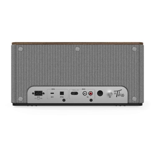 Klipsch Tweedekans: Klipsch The Three Plus Premium Bluetooth-luidspreker - walnoot