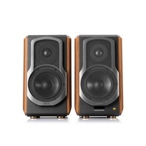 Edifier Tweedekans: S1000W actieve wifi boekenplank speaker - Walnoot (per paar) Edifier Tweedekans: S1000W actieve wifi boekenplank speaker - Walnoot (per paar)