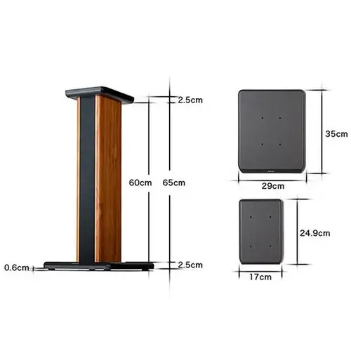 Edifier Tweedekans: Edifier SS02 Speaker Stands voor S1000MKII/S1000W- walnoot  ( per paar)