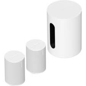 SONOS Home cinema-aanvulset Sub Mini + 2x Era 100 - Wit SONOS Home cinema-aanvulset Sub Mini + 2x Era 100 - Wit