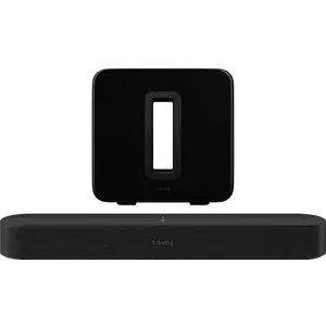 SONOS Sonos Premium entertainmentset met Beam  (Gen2) + Sub 4 - Zwart SONOS Sonos Premium entertainmentset met Beam  (Gen2) + Sub 4 - Zwart