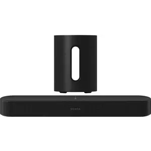 SONOS Sonos Entertainmentset met Beam (Gen2) + Sub Mini - Zwart SONOS Sonos Entertainmentset met Beam (Gen2) + Sub Mini - Zwart