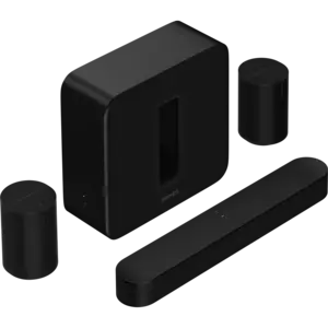 SONOS Sonos Premium meeslepende set met Beam (Gen2) + Sub 4 + 2x Era 100 - Zwart SONOS Sonos Premium meeslepende set met Beam (Gen2) + Sub 4 + 2x Era 100 - Zwart