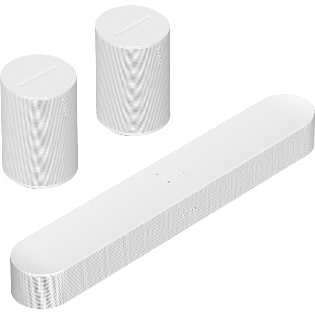 Surroundset met Beam Beam + 2x Era 100 - Wit - E-style Audio