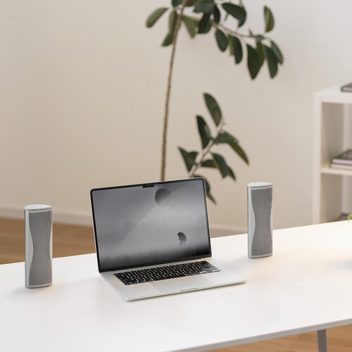 KEF KEF Muo Draagbare Hifi Bluethooth Luidspreker - Silver Dusk
