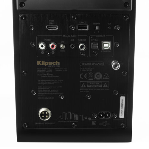 Klipsch Tweedekans: Klipsch The Fives Actieve speaker met Bluetooth - zwart