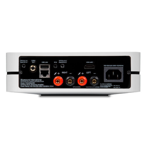 Bluesound Tweedekans: Bluesound Powernode N330 met HDMI- Draadloze Muziek Streaming-versterker - Wit Bluesound Tweedekans: Bluesound Powernode N330 met HDMI- Draadloze Muziek Streaming-versterker - Wit