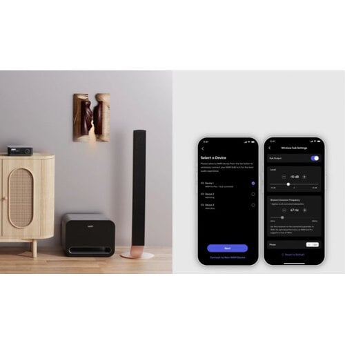 WiiM Wiim Sub Pro - Hoogglans zwart