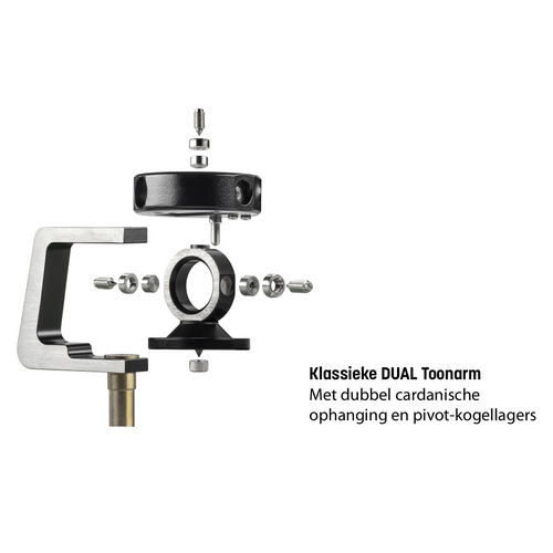 Dual Dual CS 618Q Manuele hifi-draaitafel - Zwart