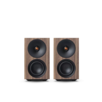 L/R S Actieve Boekenplankspeaker - Walnoot (Paar)