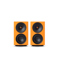 L/R S Actieve Boekenplankspeaker - Oranje (Paar)