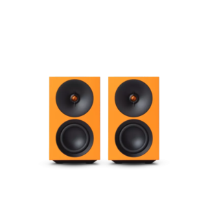 Cambridge Audio L/R S Actieve Boekenplankspeaker - Oranje (Paar)