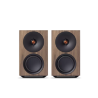 L/R M Actieve Boekenplankspeaker - Walnoot (Paar)