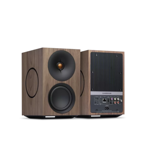 Cambridge Audio Cambridge Audio L/R M Actieve Boekenplankspeaker - Walnoot (Paar)