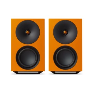 Cambridge Audio L/R X Actieve Boekenplankspeaker - Oranje (Paar)