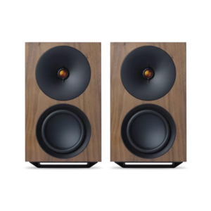 Cambridge Audio L/R X Actieve Boekenplankspeaker - Walnoot (Paar)